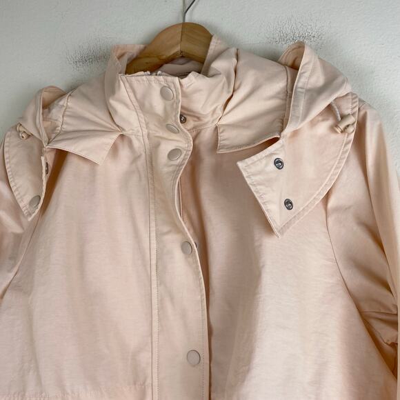 J. Crew Perfect Lightweight Jacket Size S Soft Champagne Cream Rain Anorak Prep - Picture 8 of 14